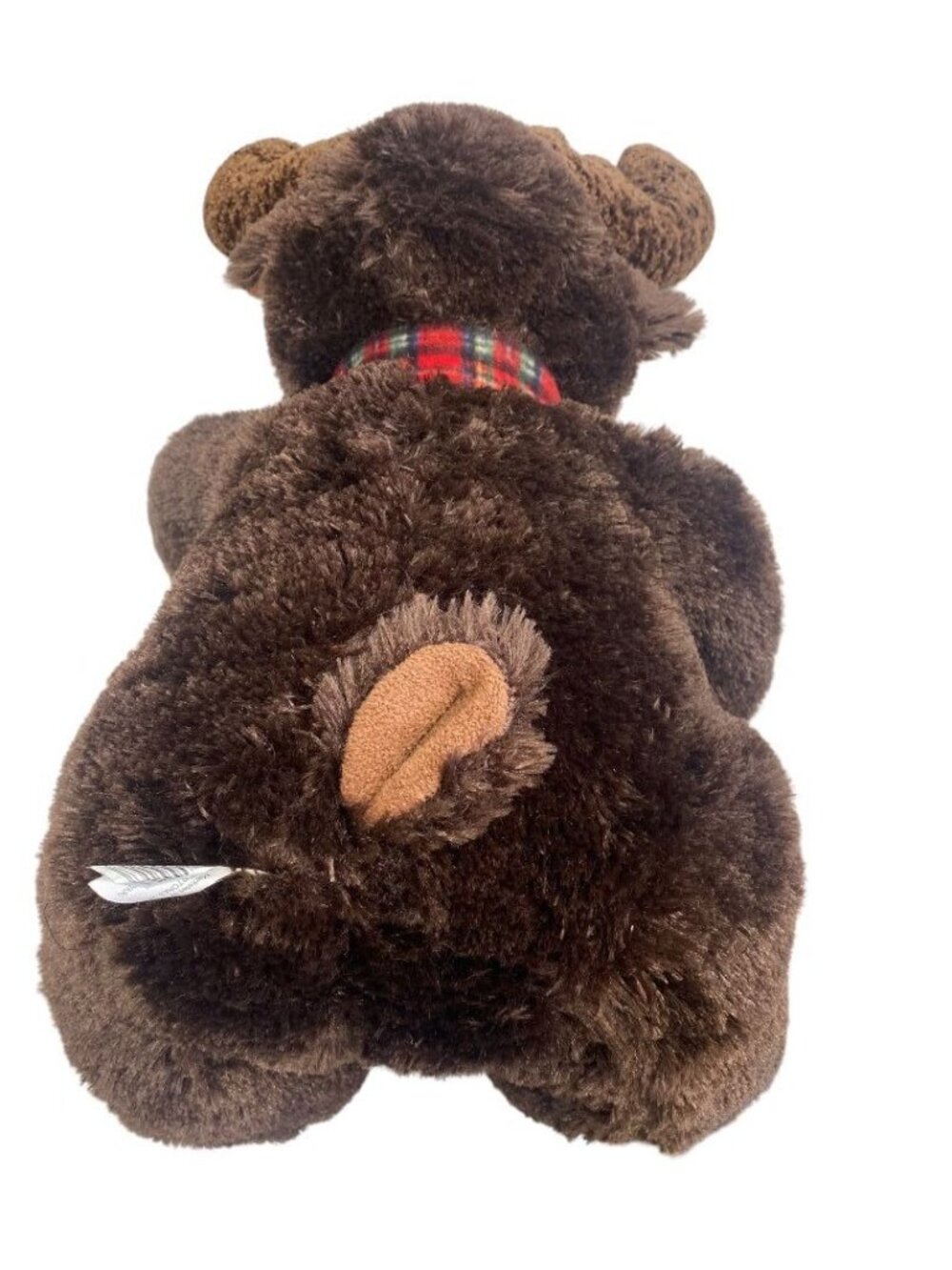 Moose Stuffed Animal Toy Cabin Decor Red Plaid - Picture 6 of 7